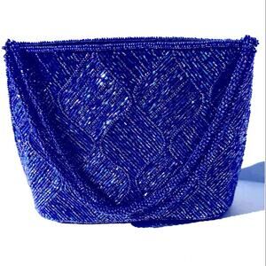 Purple Beaded Evening Bag